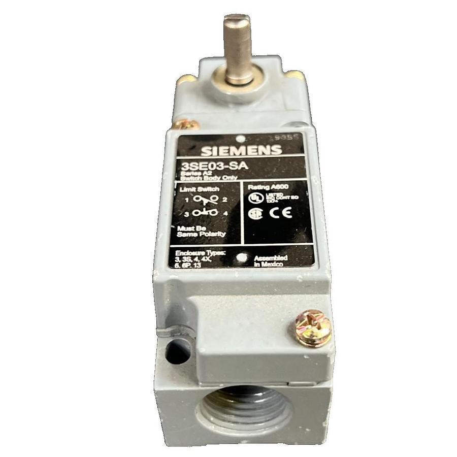 Used SIEMENS 3SE03-SA LIMIT SWITCH BODY ONLY SERIES A2 A600 MACHINE CONTROL