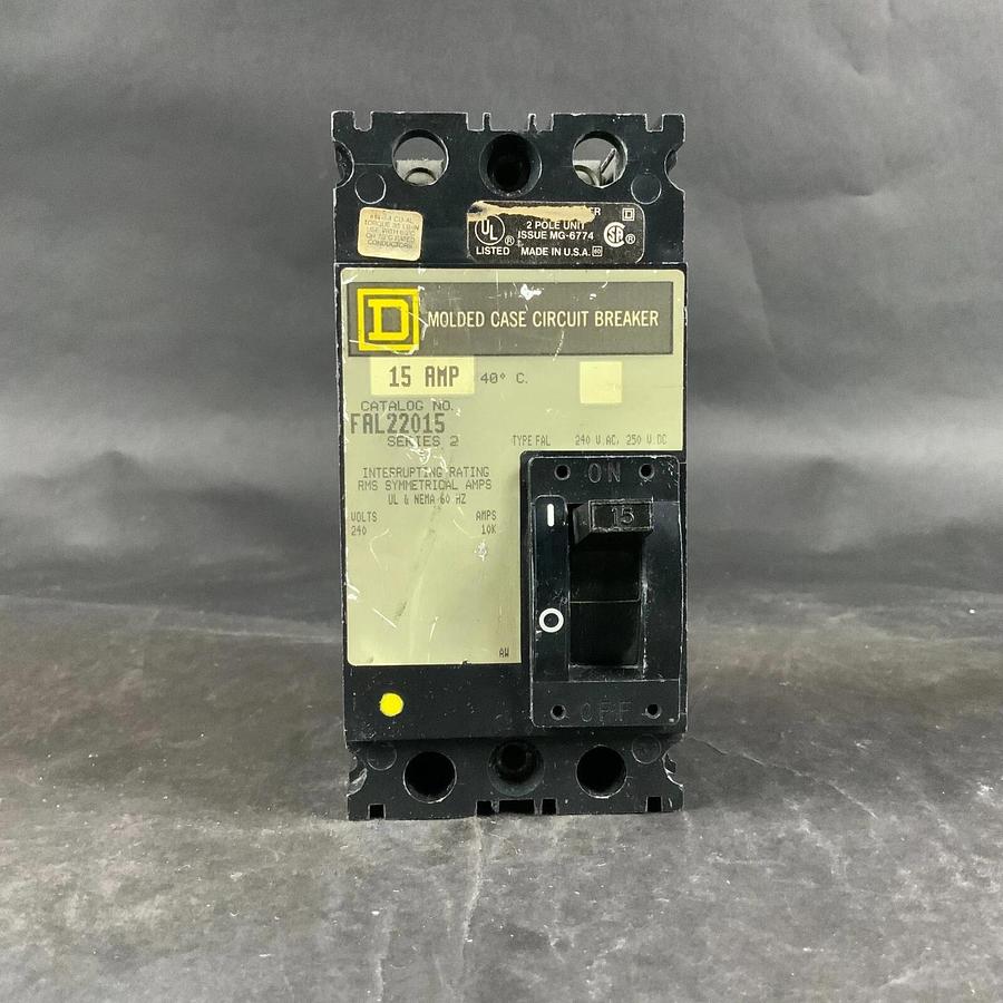 Used SQUARE D FAL 22015 15A CIRCUIT BREAKER ($15 OBO)