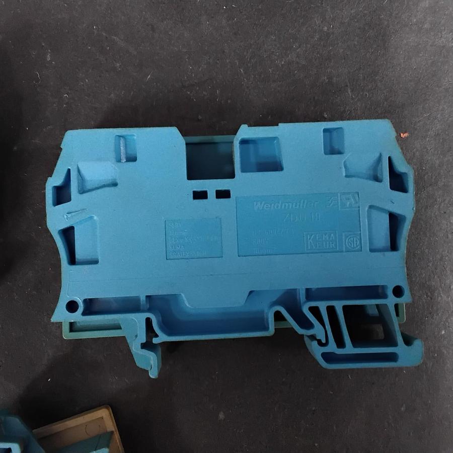 Used WEIDMULLER ZDU 10 TERMINAL BLOCK ($3/EACH OBO)