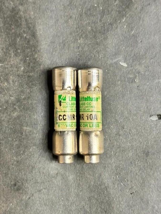 Used LITTELFUSE CCMR-10A FUSES - GROUP OF 2