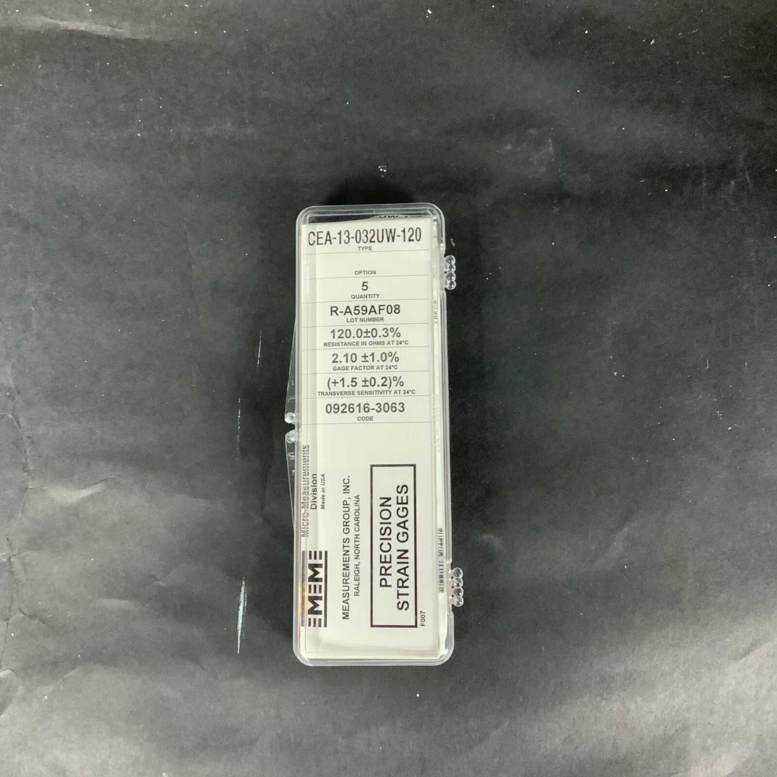 Used MICRO-MEASUREMENTS CEA-13-032UW-120 PRECISION STRAIN GAUGE - BOX OF 5 ($25 OBO)
