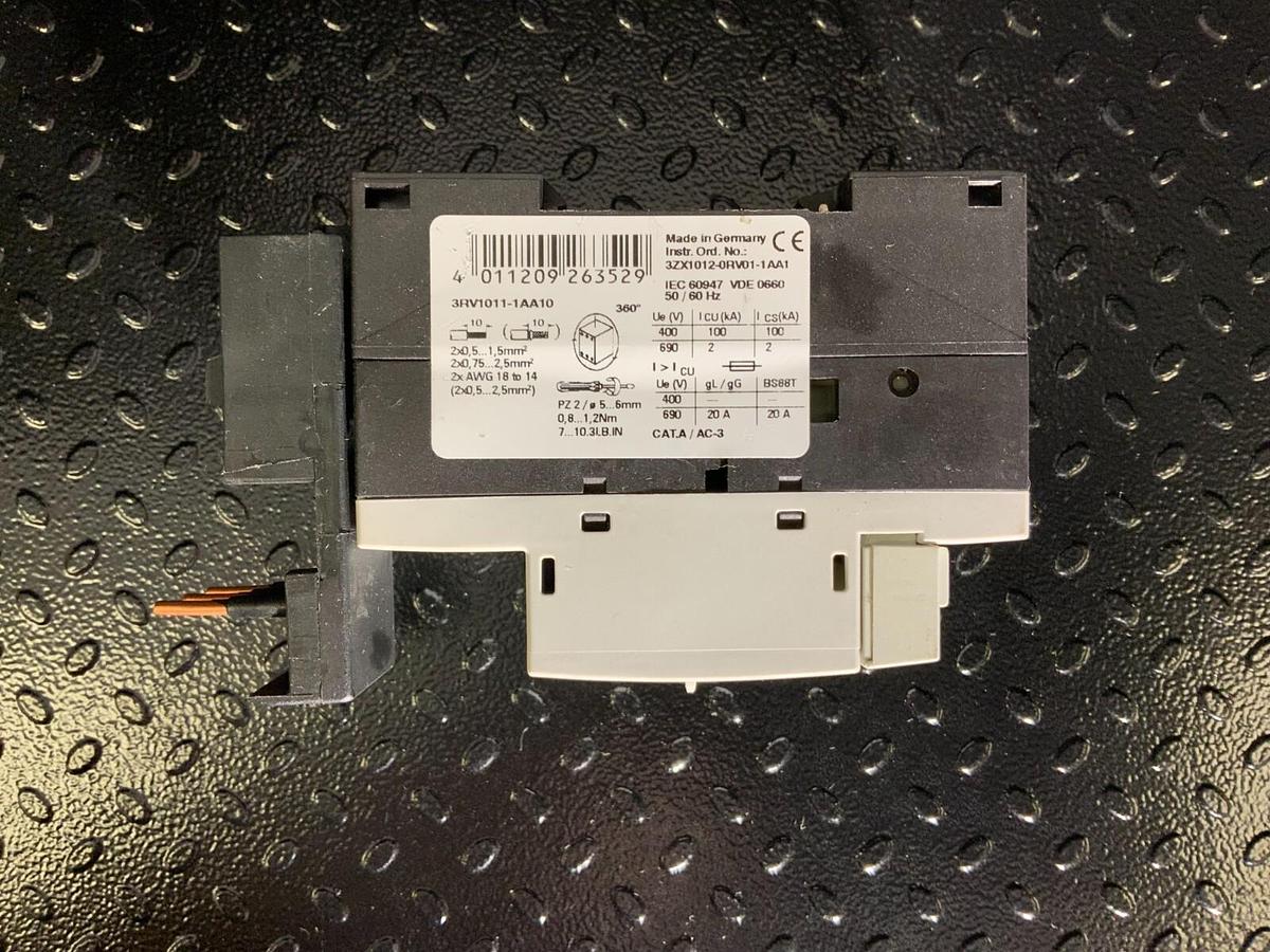 Used SIEMENS 3RV1011-1BA10 ($84.99/EACH OBO)