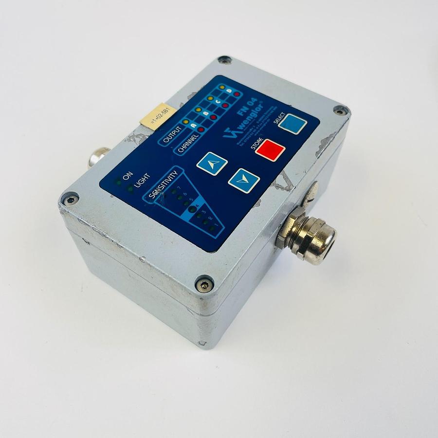 Used WENGLOR FN 04 COLOR ANALYZER PHOTOELECTRIC EVALUATION UNIT SENSOR INDUSTRIAL