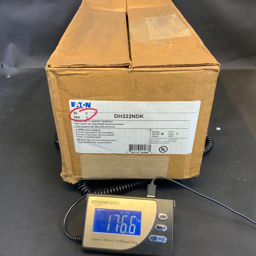Used EATON DH222NDK HEAVY DUTY SAFETY SWITCH ($50 OBO)