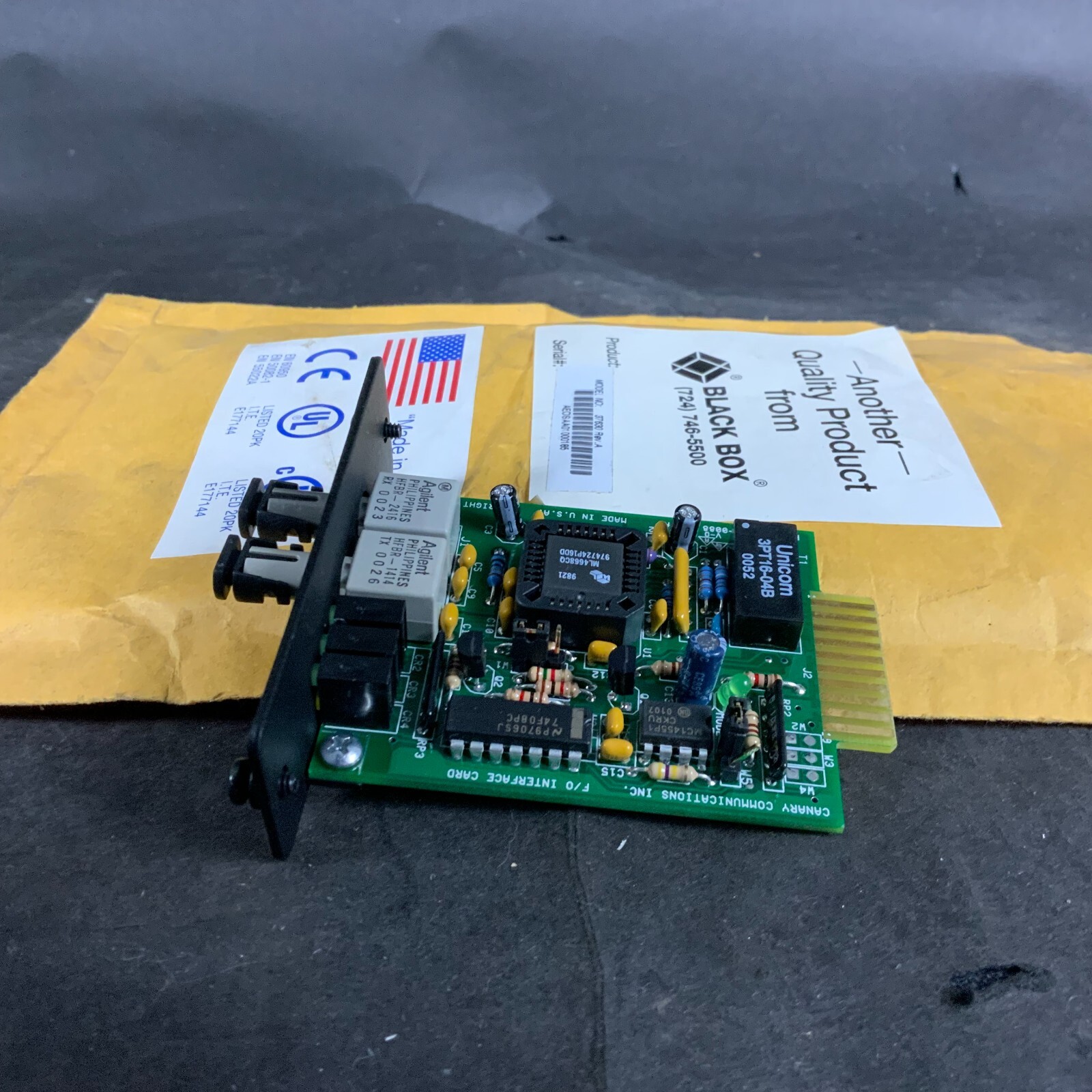 CANARY COMMUNICATIONS 37630 REV A MODULAR COUNTER CARD ($30 OBO)