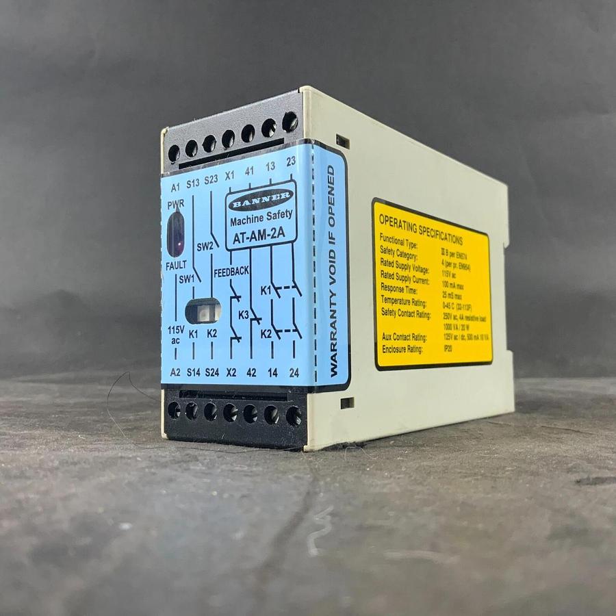 Used BANNER AT-AM-2A SAFETY RELAY ($600 OBO)