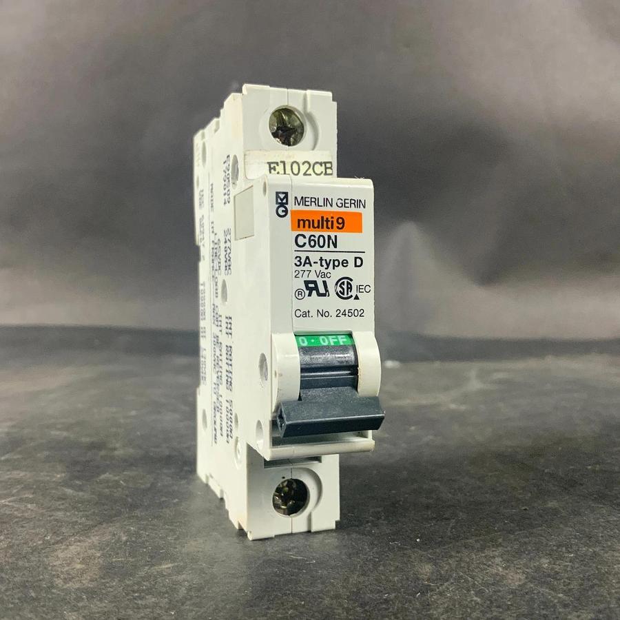 Used MERLIN GERIN MULTI9 C60N 3A-TYPE D CIRCUIT BREAKER ($15 OBO)