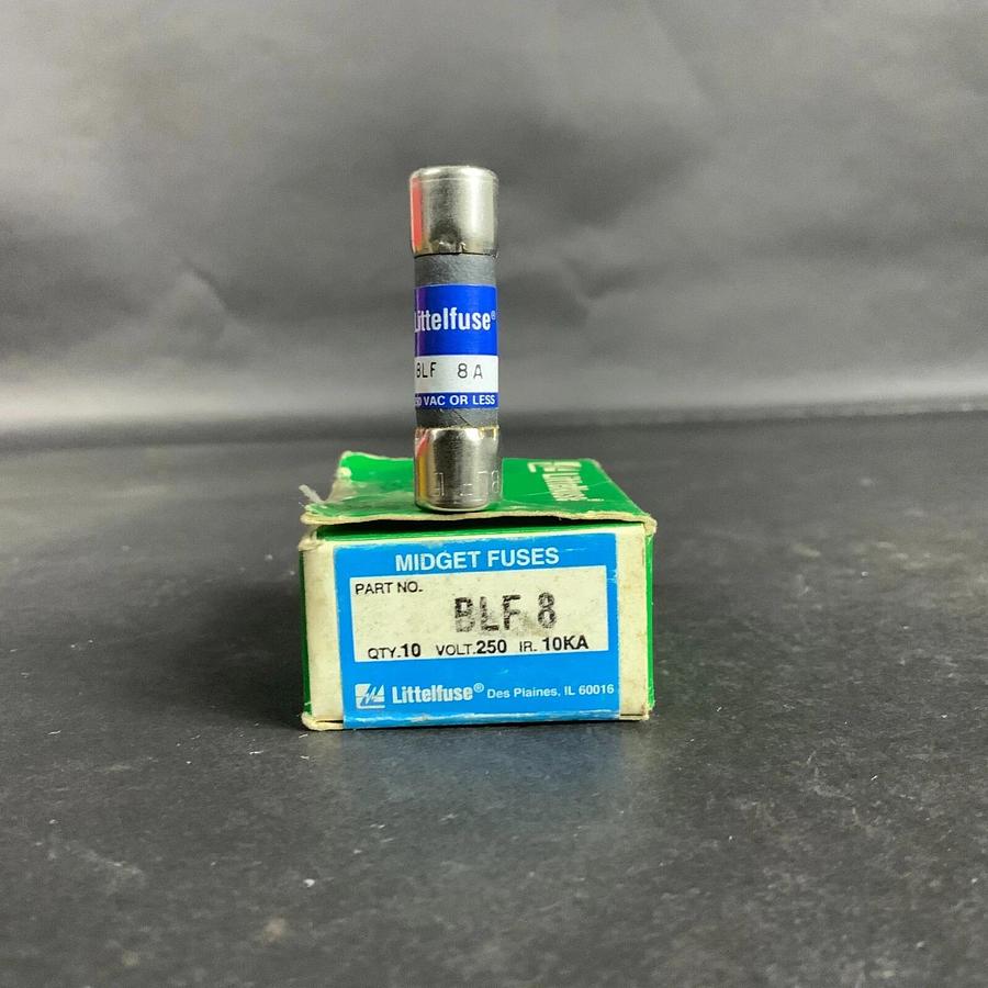 LITTELFUSE BLF-8A FAST ACTING FUSE - BOX OF 10 ($50 OBO)