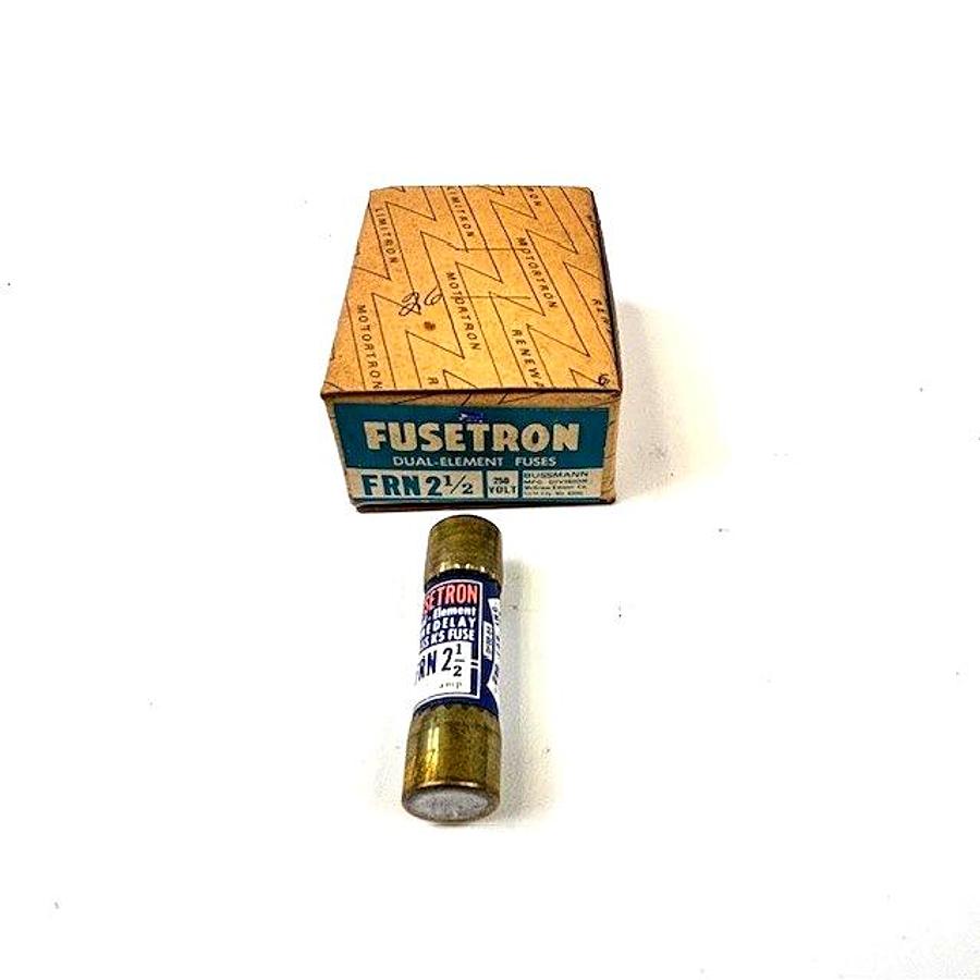 Used BUSSMANN FRN-2-1/2 FUSETRON FUSES - SET OF 6