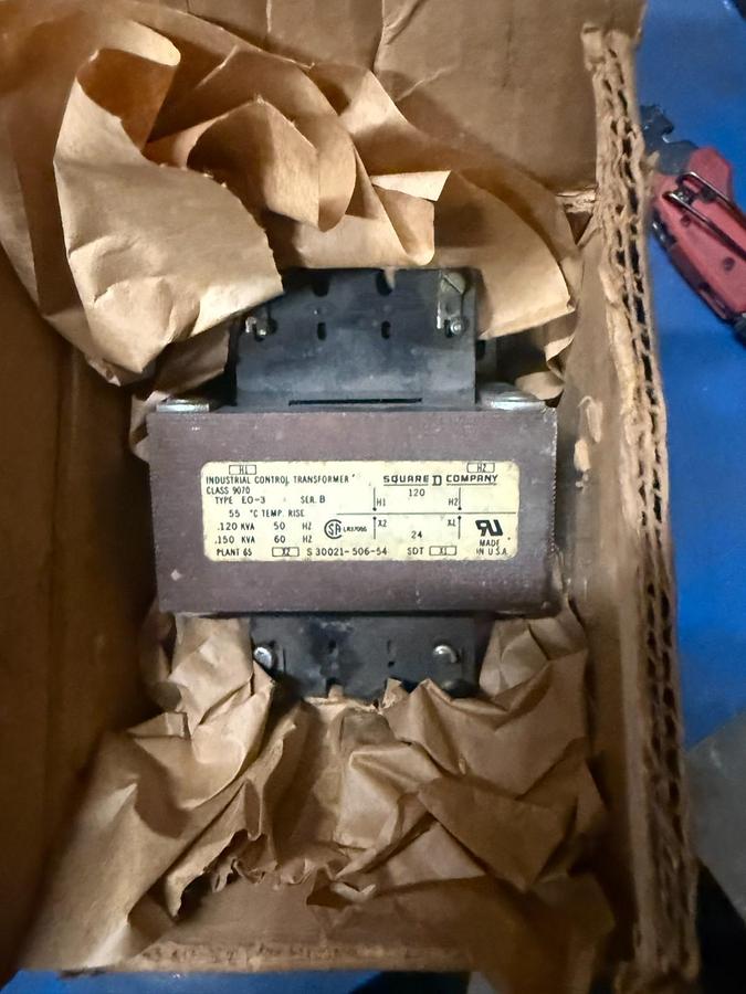 Used SQUARE D E0-3 CONTROL TRANSFORMER
