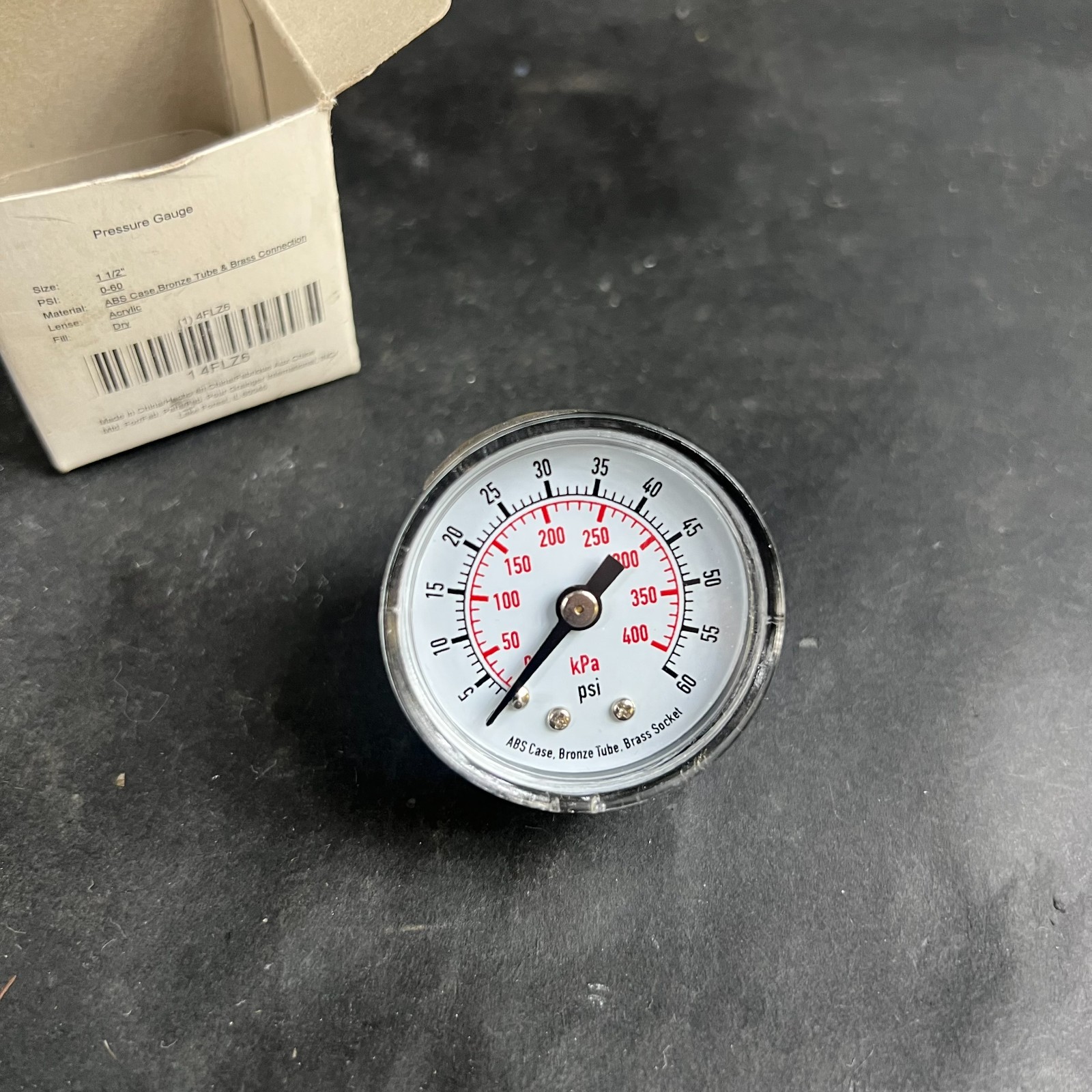 ABS CASE 4FLZ6 PRESSURE GAUGE ($13 OBO)