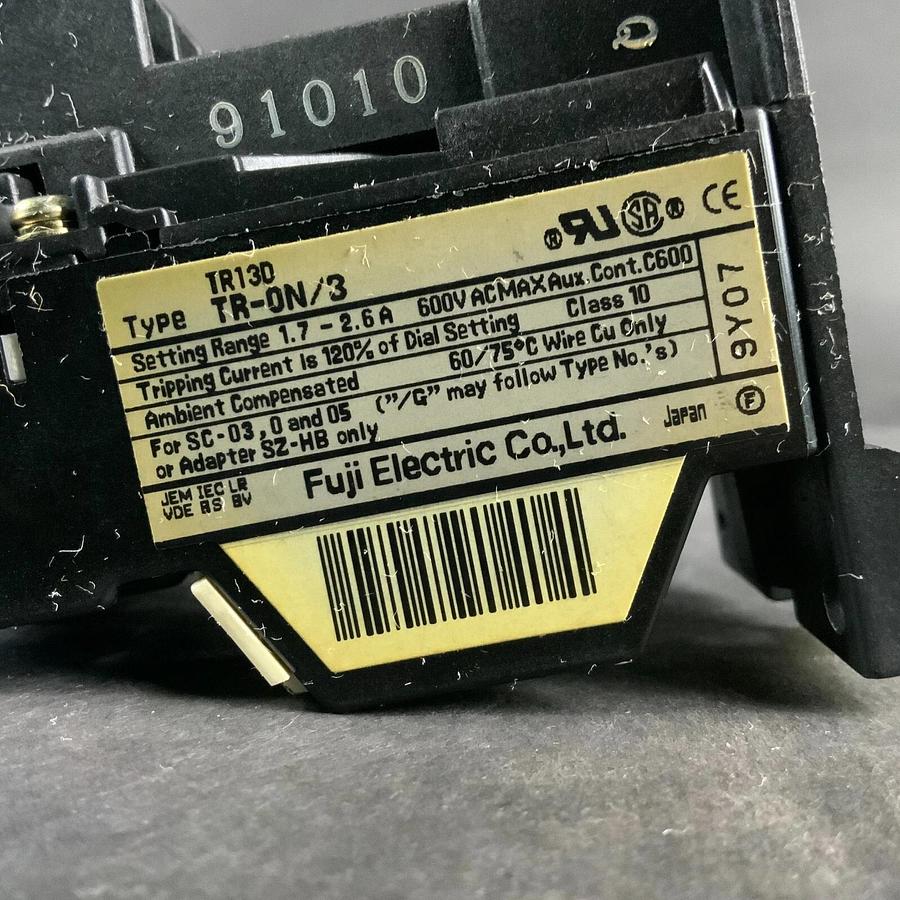 Used FUJI TR-0N/3 - 1.7-2.6 A - OVERLOAD RELAY ($20 OBO)