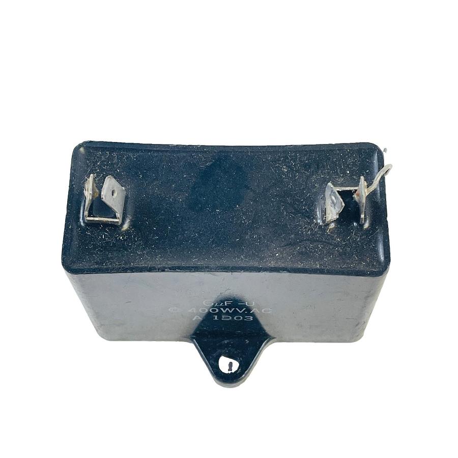 Used SHIZUKI A1D03 MOTOR RUN CAPACITOR 6UF 400VAC FILM CAPACITOR SPADE TERMINALS
