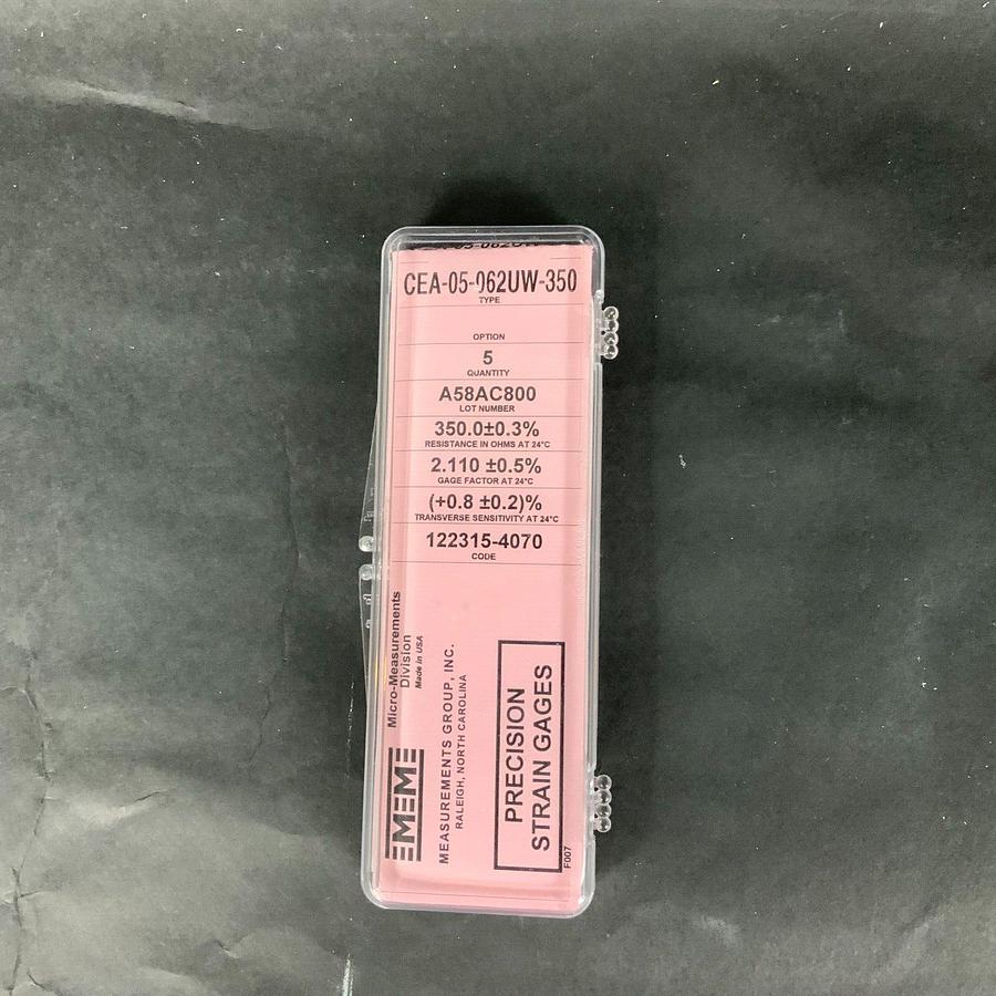 Used MICRO-MEASUREMENTS CEA-05-062UW-350 PRECISION STRAIN GAUGE - LOT OF 3 ($15 OBO)