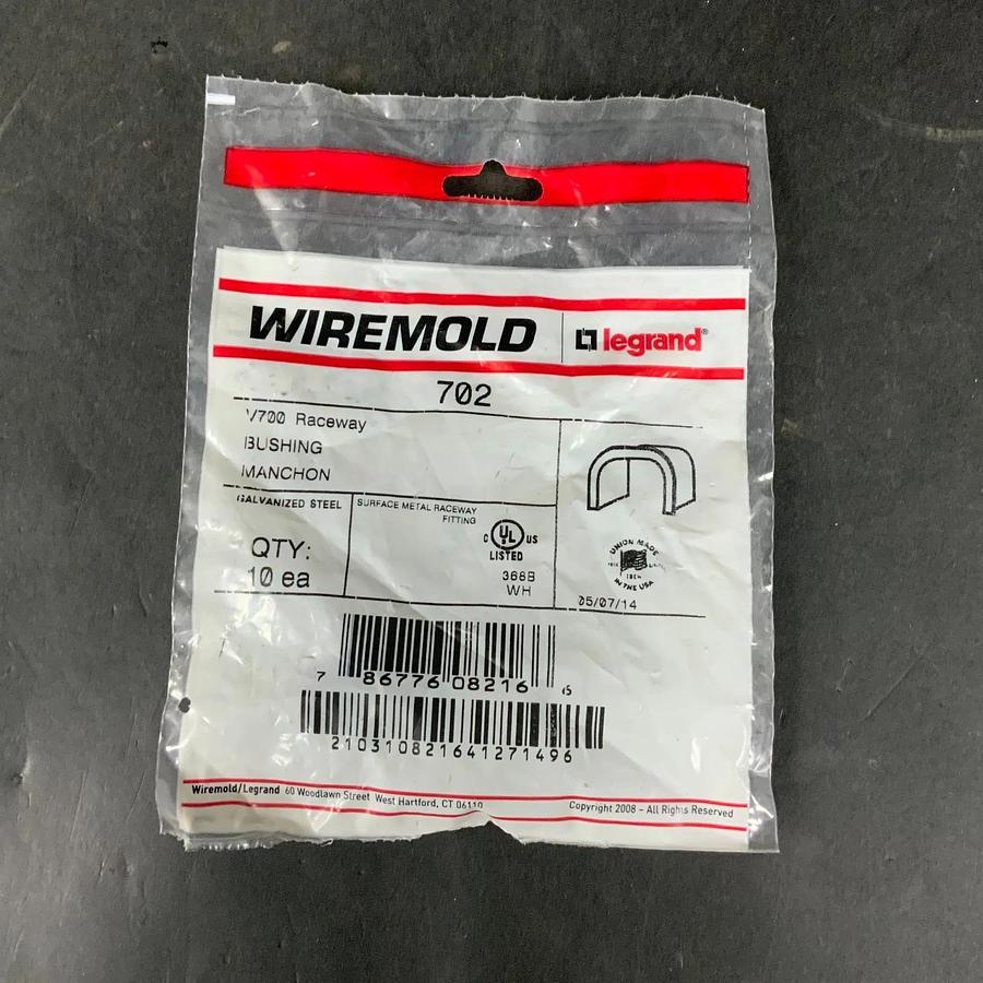 WIREMOLD 702 RACEWAY BUSHING ($8 OBO)