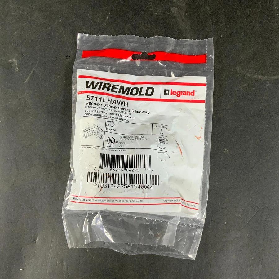 WIREMOLD 5711RHAWH L INTERNAL TWIST ELBOW ($12 OBO)