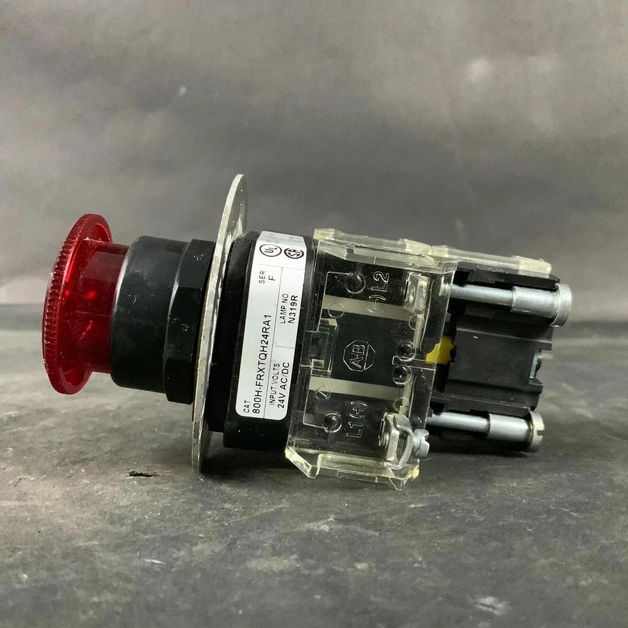 Used ALLEN BRADLEY 800H-FRXTQH24RA1 RED PUSHBUTTON ($40 OBO)