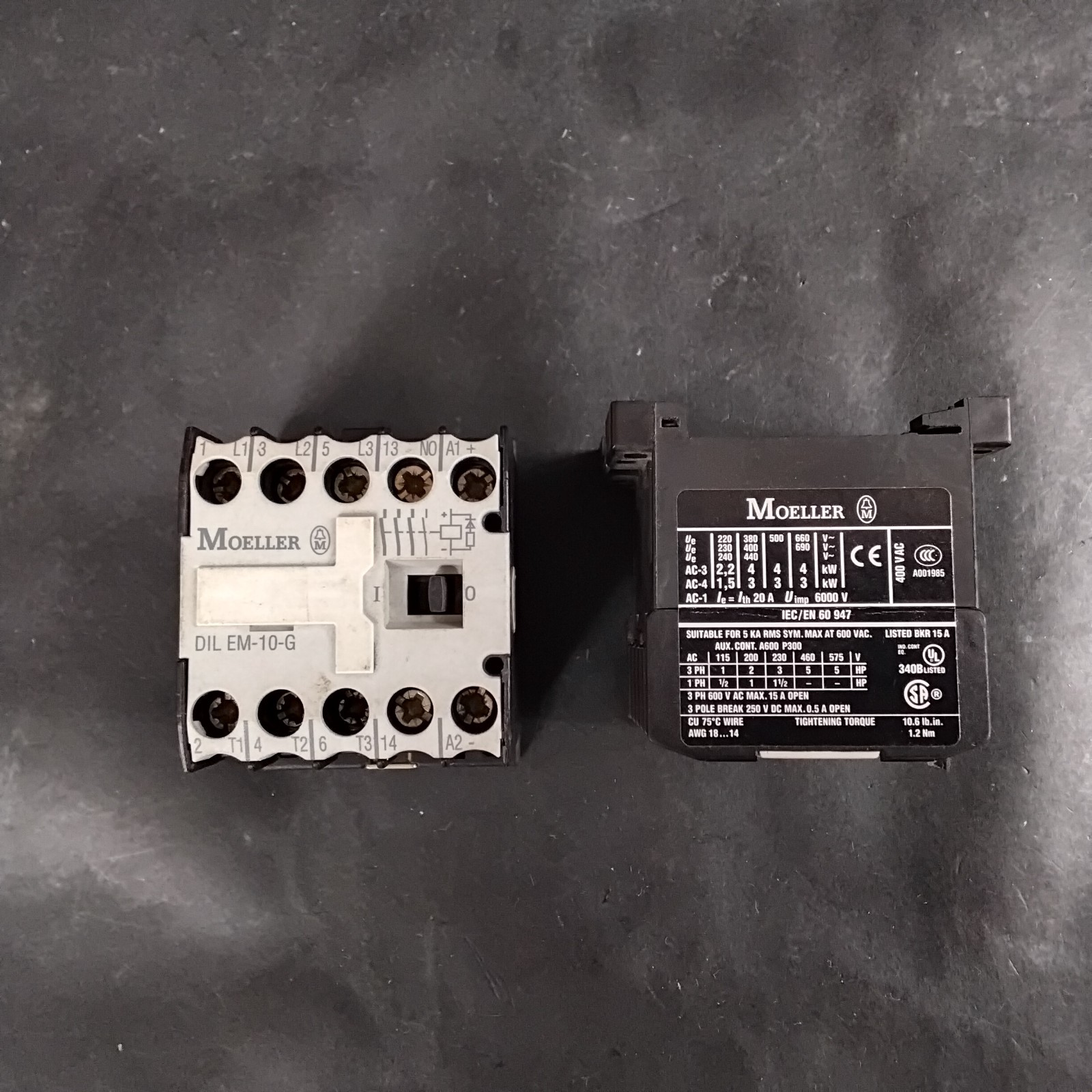Used MOELLER DILEM-10-G CONTACTORS - GROUP OF 2 ($40 OBO)