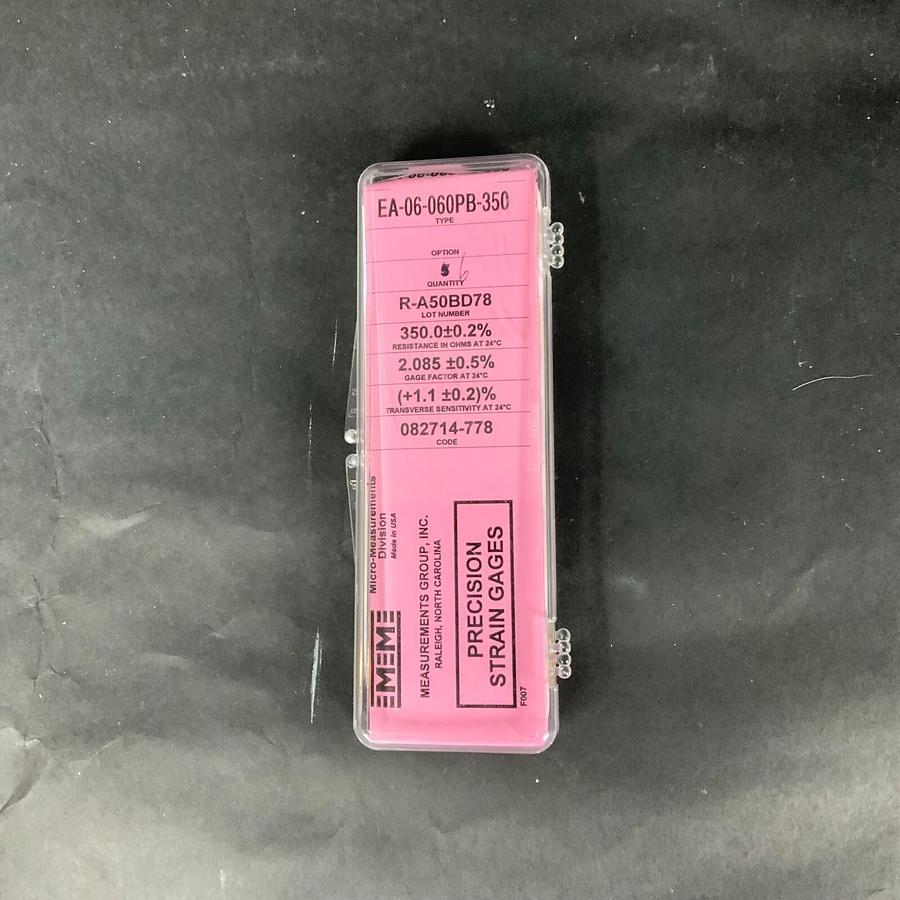 Used MICRO-MEASUREMENTS EA-06-060PB-350 PRECISION STRAIN GAUGE - BOX OF 5 ($25 OBO)
