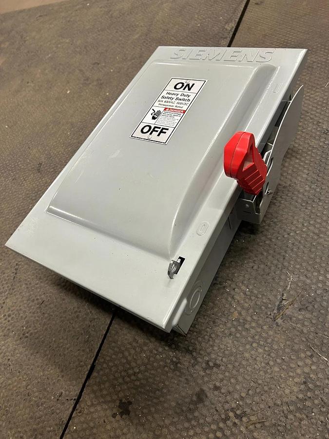 Used Siemens Fusible Heavy Duty Safety Switch HF362 $300