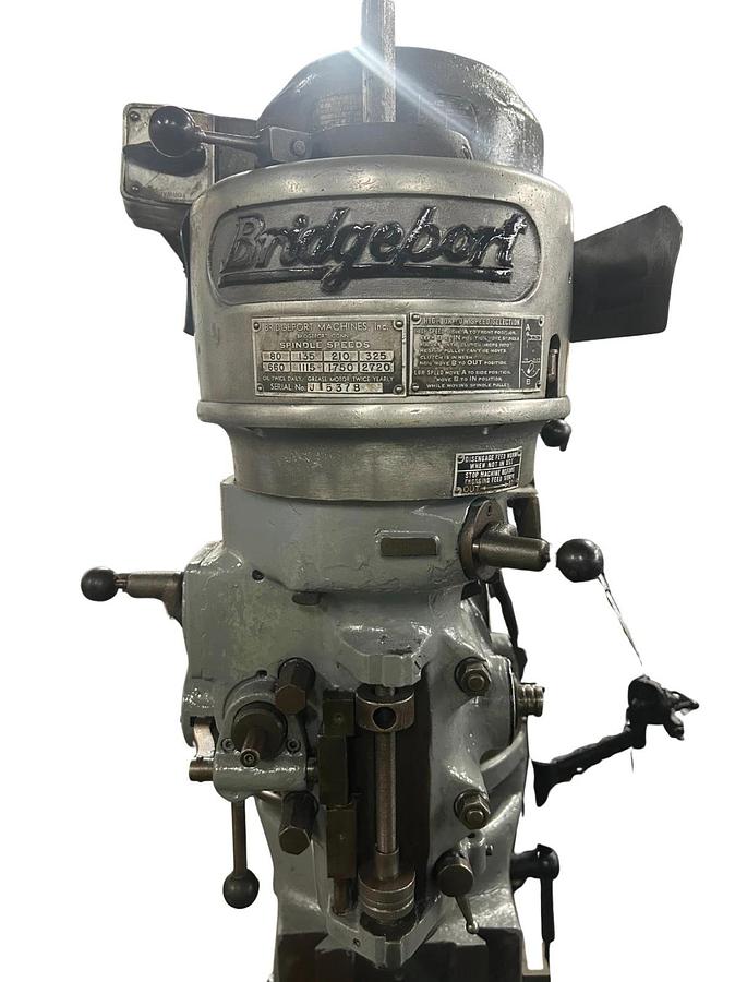 Used Bridgeport Vertical Mill, J15378, 9"x36" ($3,000 OBO) REFURBISHED 2025