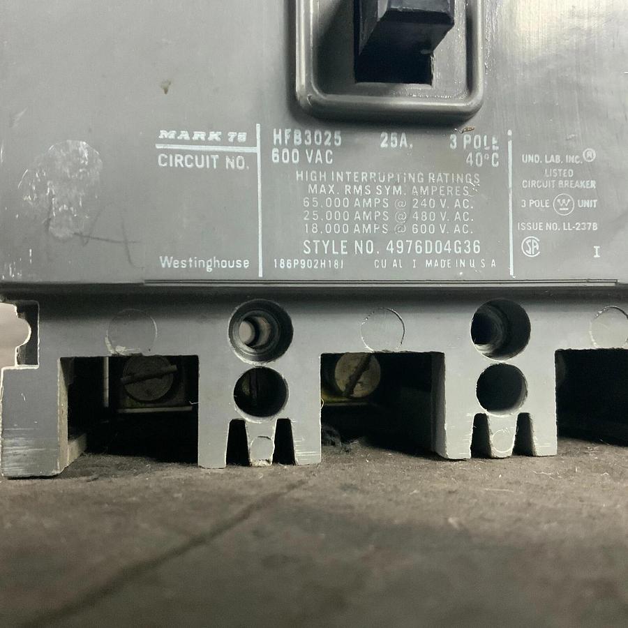 Used WESTINGHOUSE HFB3025 CIRCUIT PROTECTOR ($35 OBO)