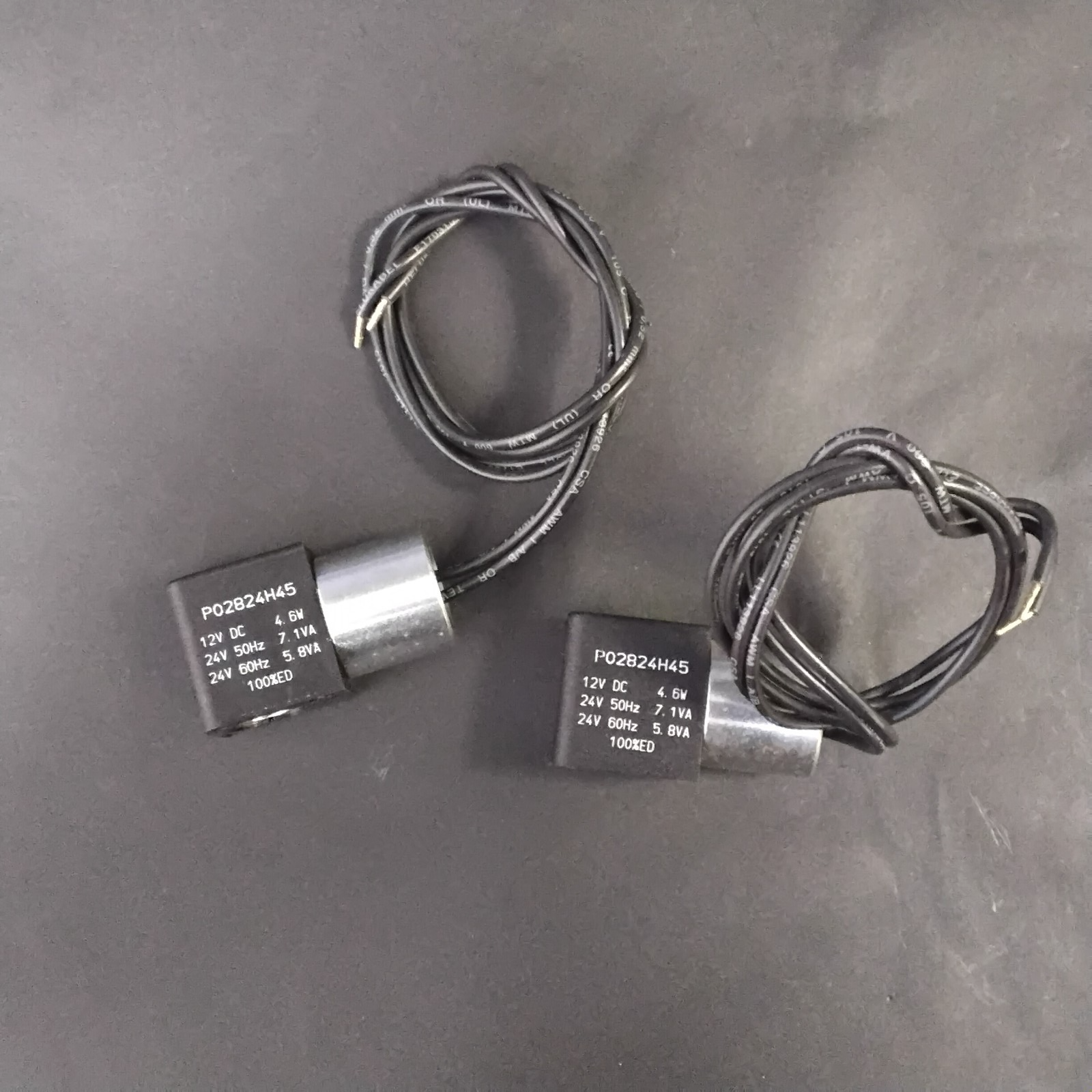 Used PARKER  P02824H45 SOLENOID VALVE COIL-GROUP OF 2 ($150 OBO)