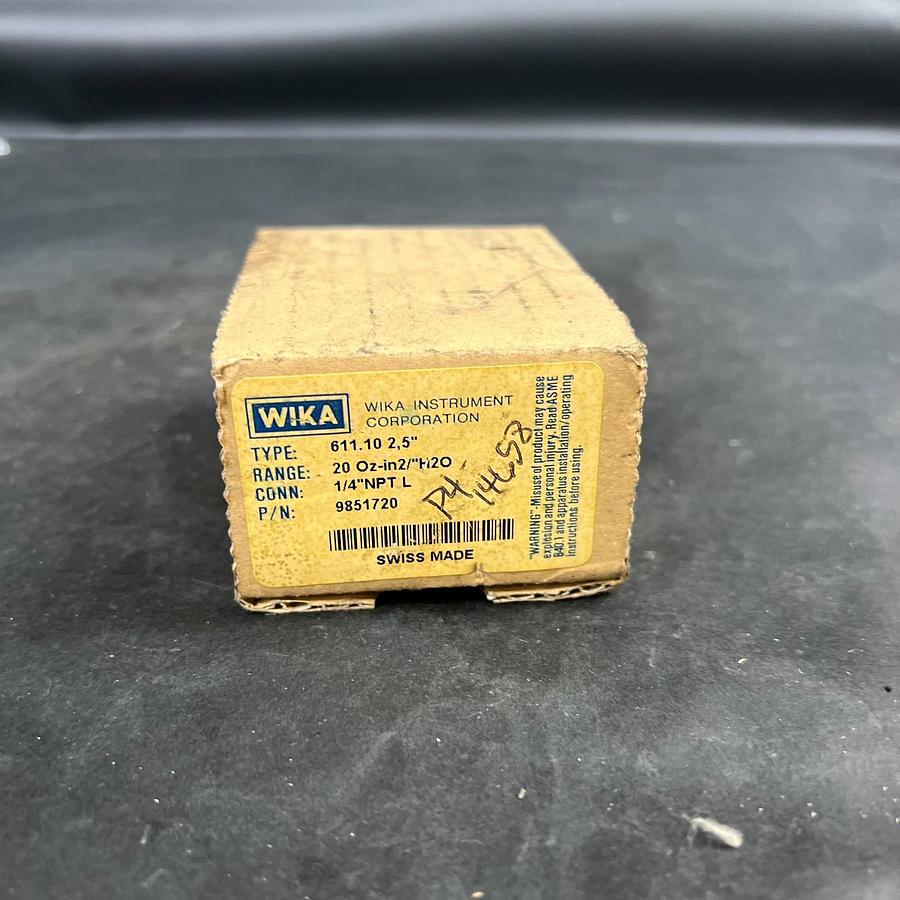 Used WIKA 611.10 2,5” PRESSURE GUAGE ($30 OBO)