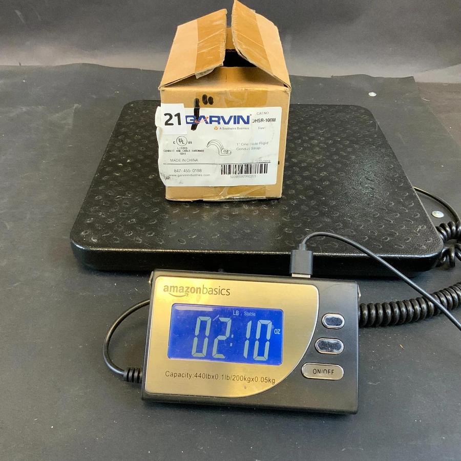 GARVIN OHSR-100M 1” ONE HOLE RIGID CONDUIT STRAP - BOX OF 21 ($15 OBO)