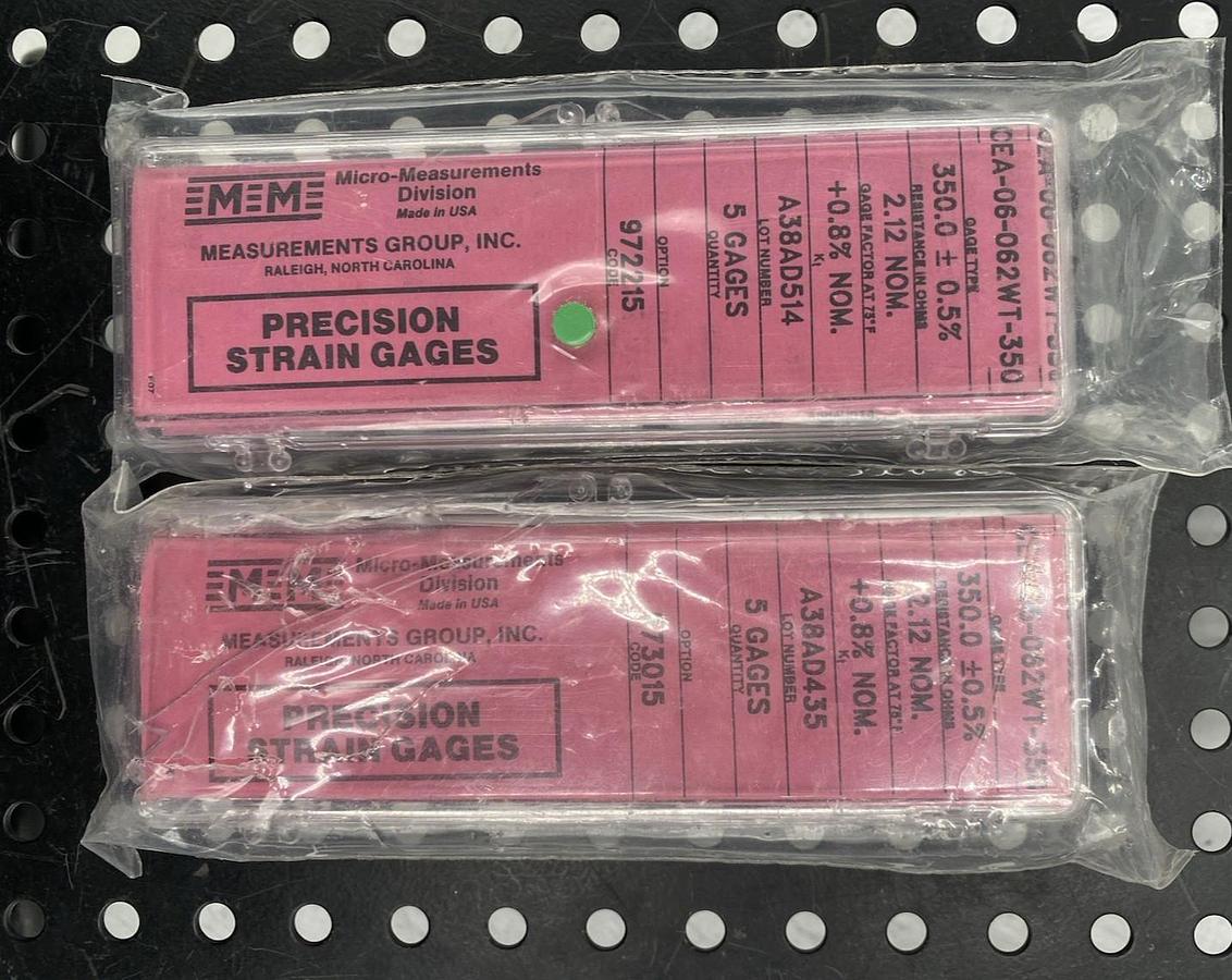MICRO-MEASUREMENTS WA-06-120WR-120 PRECISION STRAIN GAUGE - BOX OF 5 ($25 OBO)