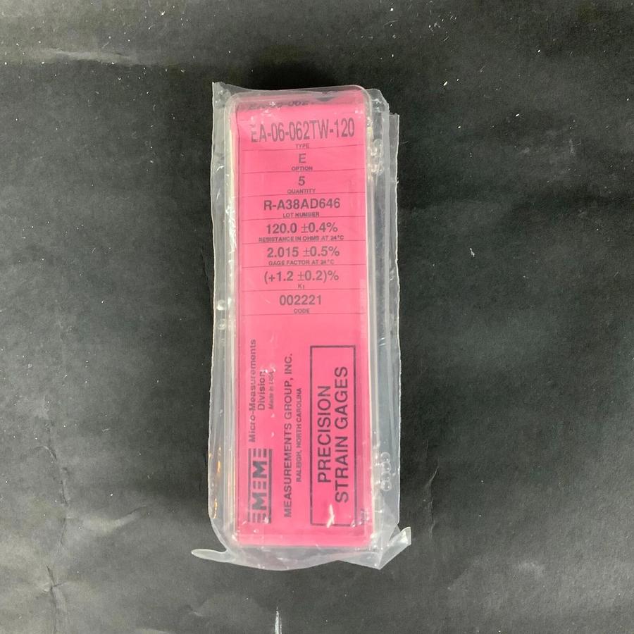 MICRO-MEASUREMENTS EA-06-062TW-120 PRECISION STRAIN GAUGE - BOX OF 5 ($25 OBO)