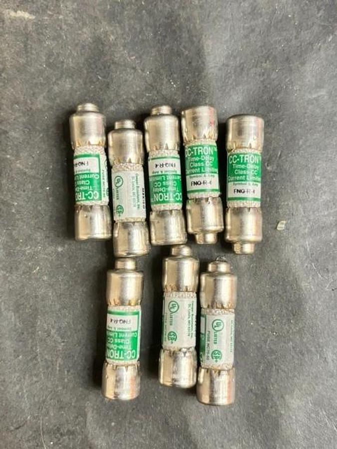 Used BUSSMANN FNQ-R-4 FUSES - GROUP OF 8