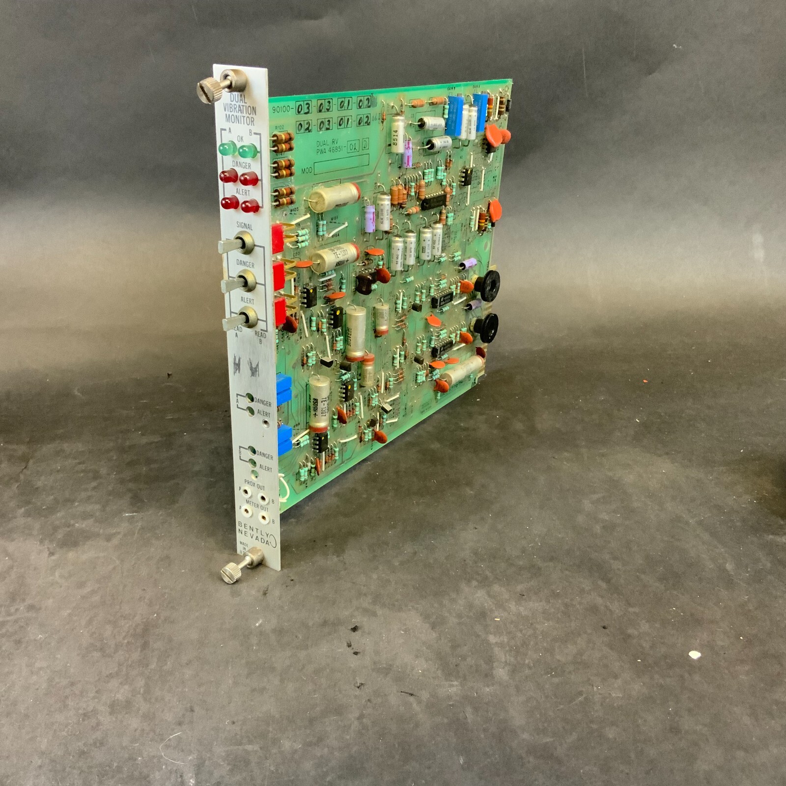 Used BENTLY NEVADA PWA-46851-02 REV.D DUAL VIBRATION MONITOR ($120 OBO)
