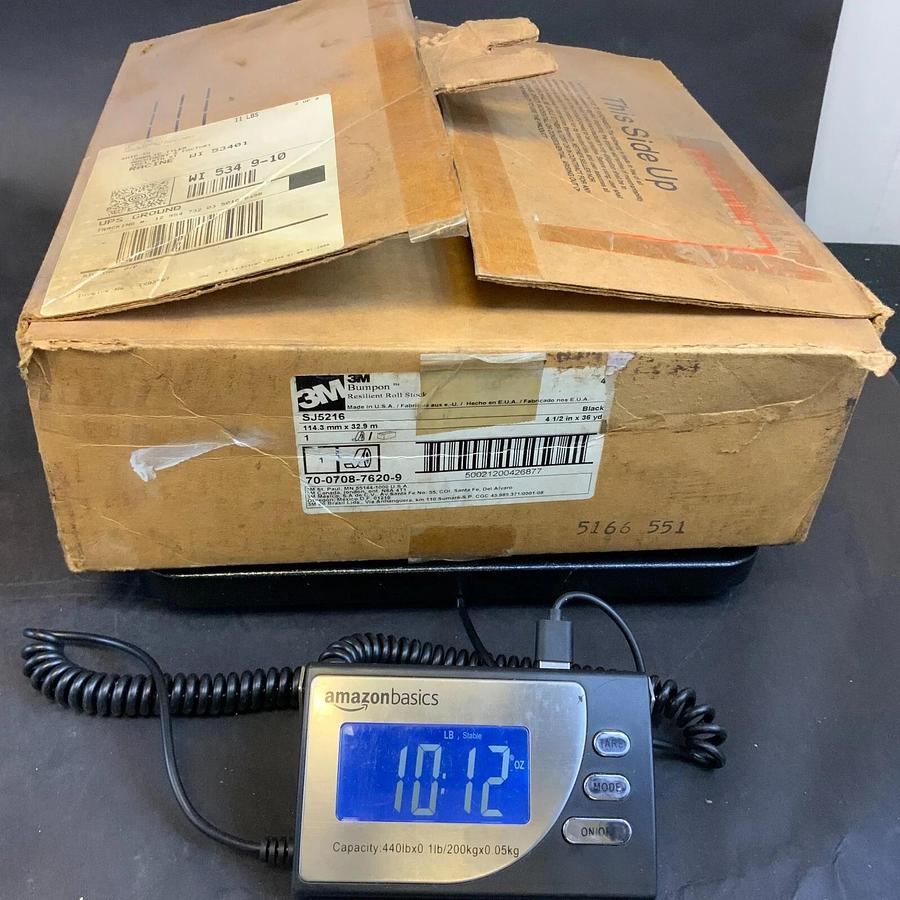 3M BUMPON RESILIENT ROLLSTOCK SJ5216 4.5" x 36 YARDS ($500 OBO)