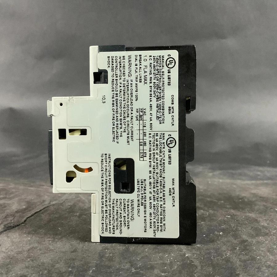 ALLEN BRADLEY 140M-C2E-B10 CIRCUIT BREAKER ($35 OBO)