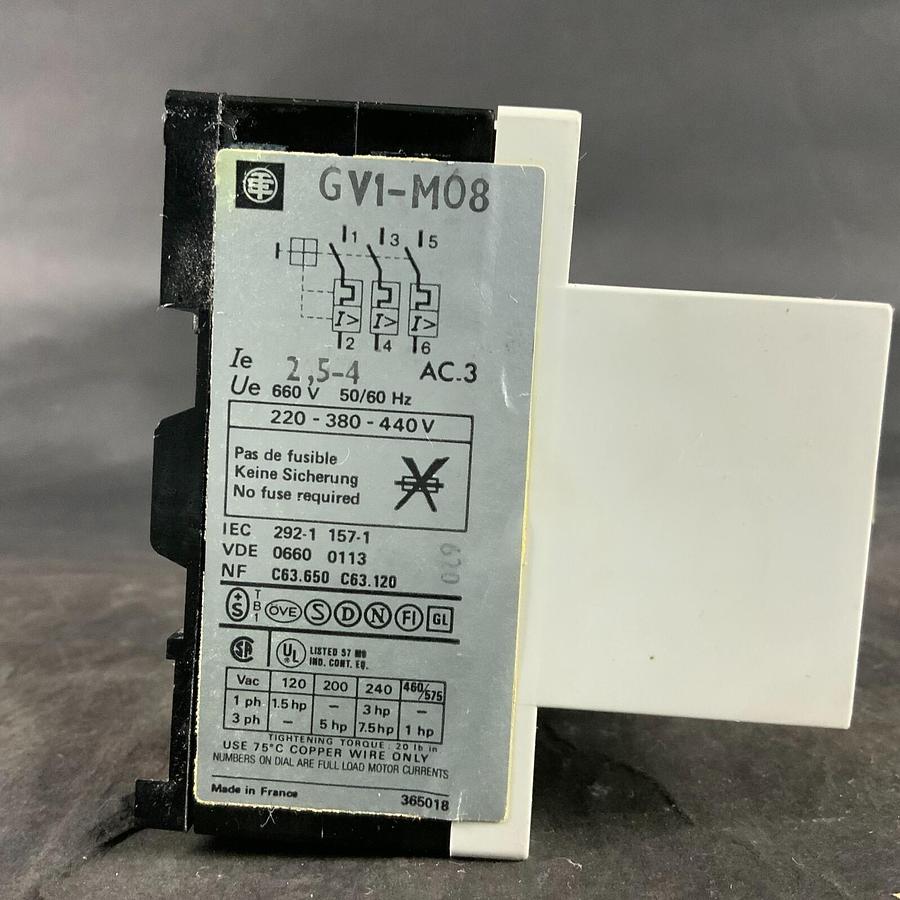 Used TELEMECANIQUE GV1-MO8 CIRCUIT BREAKER ($25 OBO)