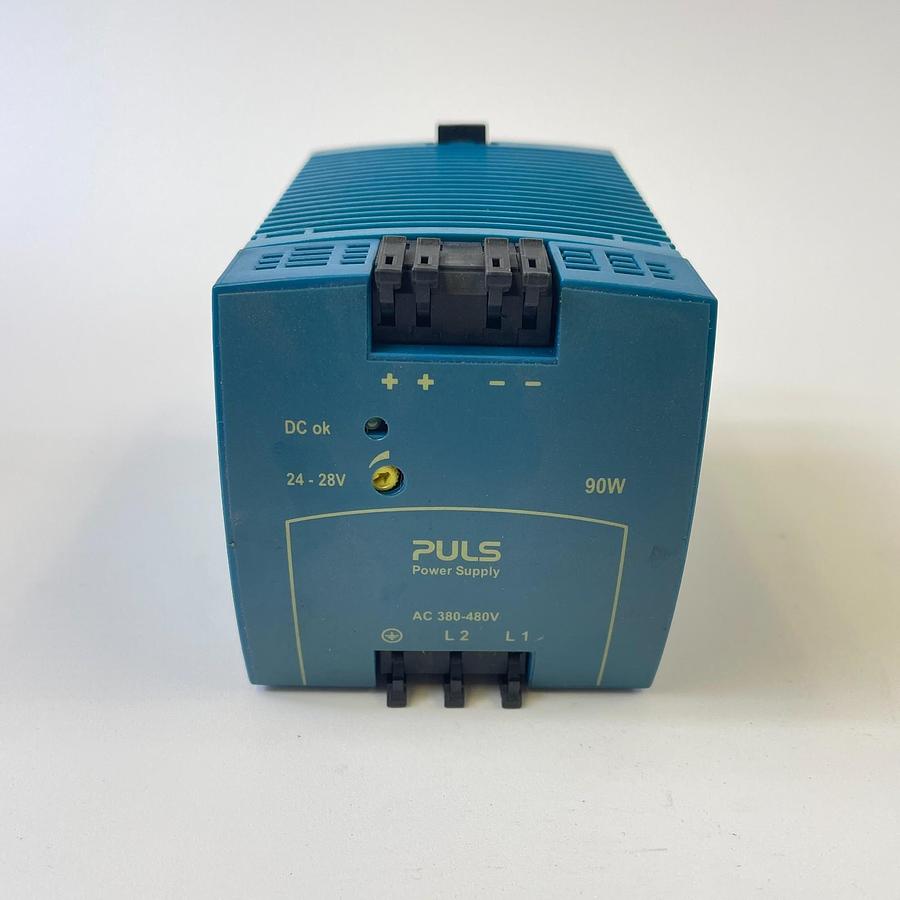 Used PULS ML90.200 POWER SUPPLY 380-480VAC 24VDC 90W 3.75A DIN RAIL INDUSTRIAL
