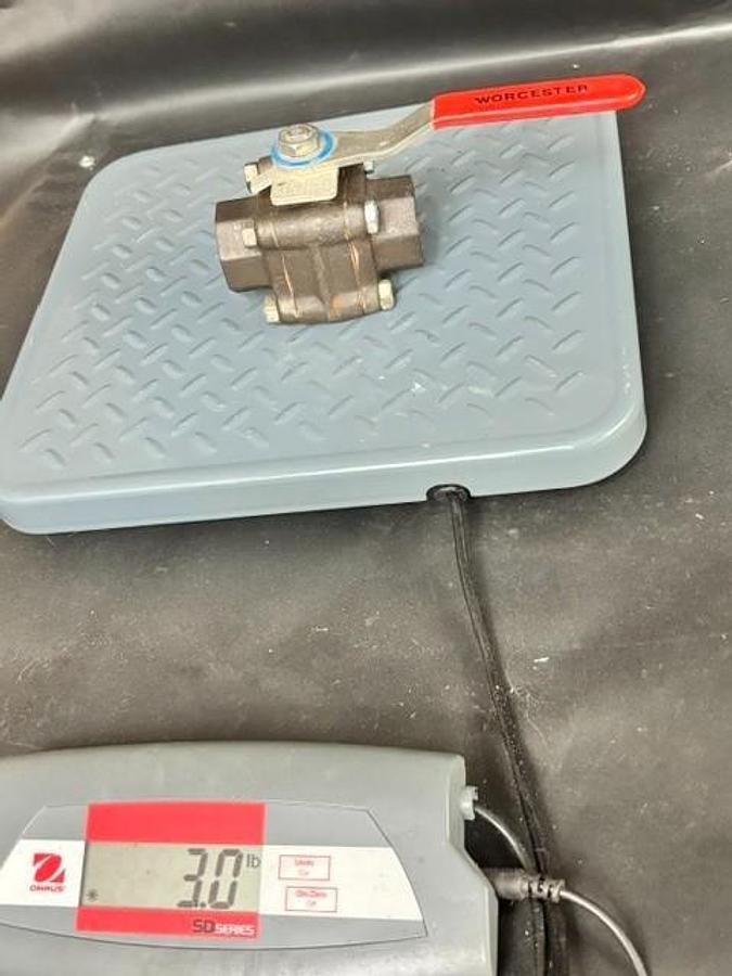 Used WORCESTER 1W2446PMSW STAINLESS STEEL BALL VALVE