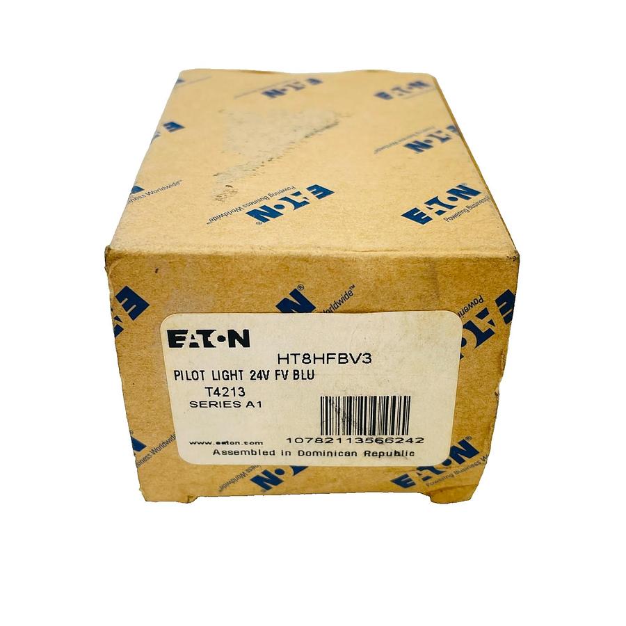 Used EATON HT8HFBV3 SERIES A1 PILOT LIGHT 24V FV BLUE T4213 INDUSTRIAL ELECTRICAL