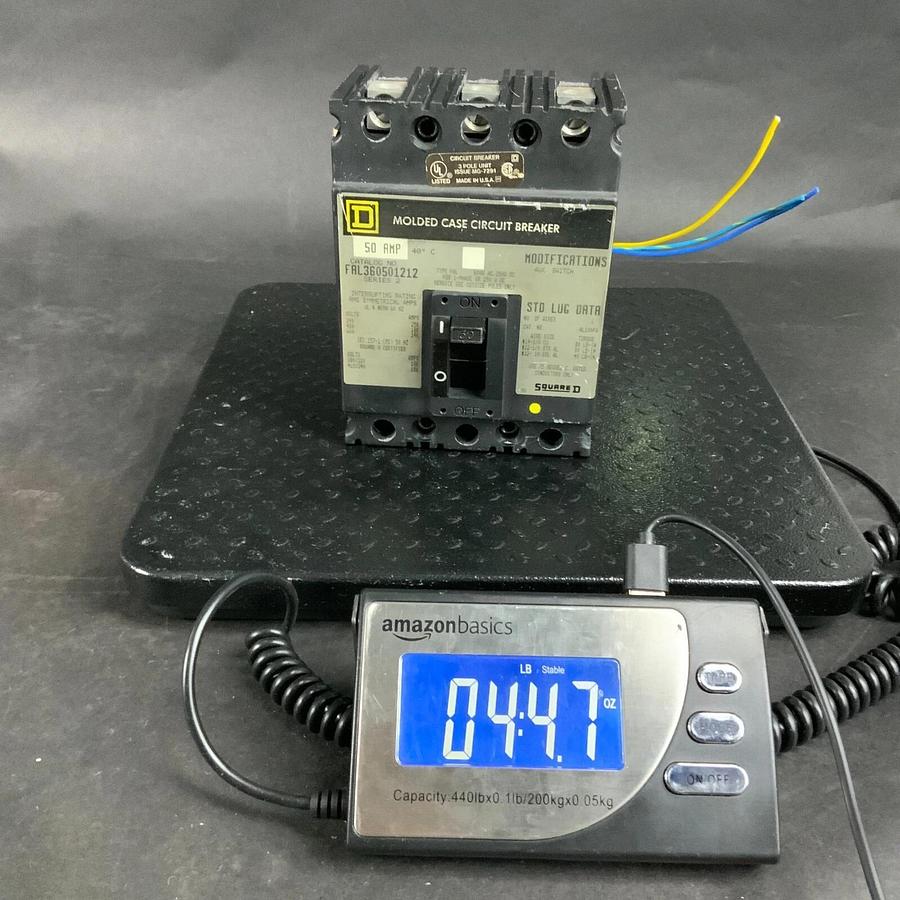Used SQUARE D FAL360501212 MOLDED CASE CIRCUIT BREAKER ($50 OBO)