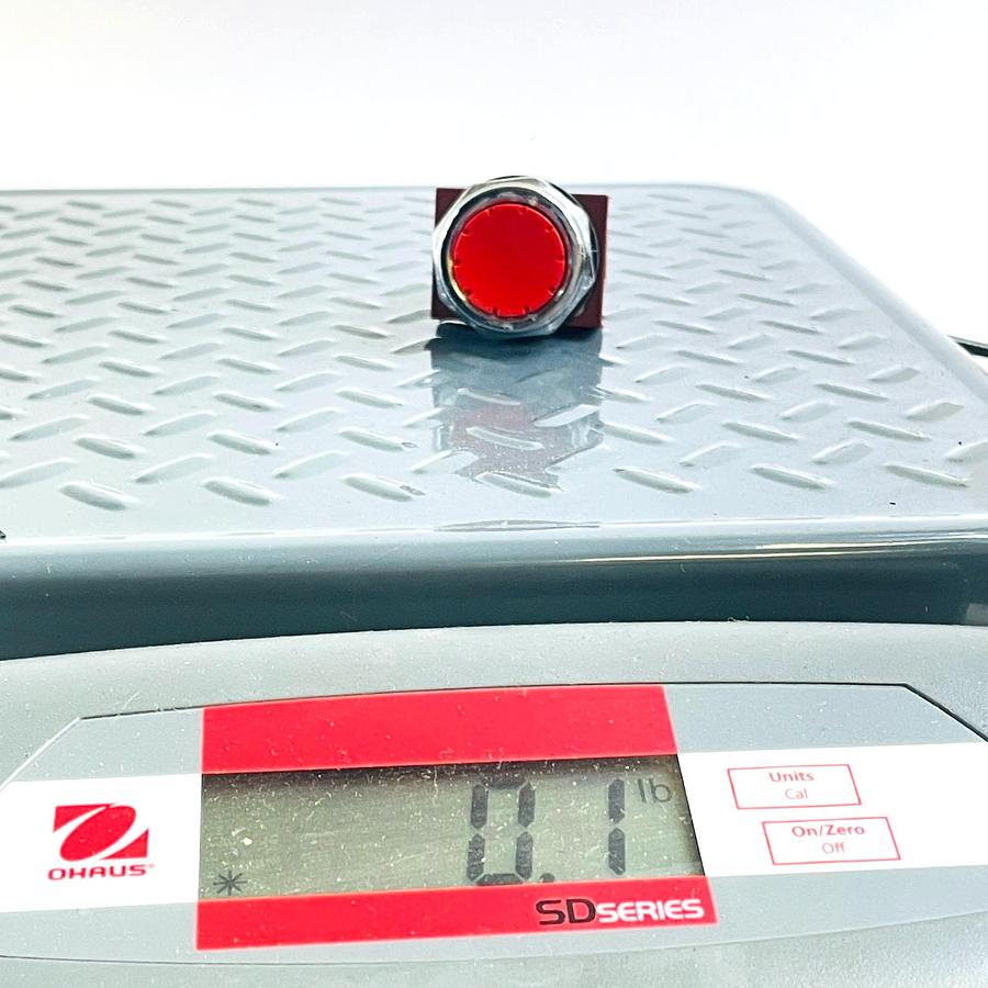 Used SIEMENS P30PBFR 3SB1400-0C 22MM PUSHBUTTON SWITCH RED FLUSH 1NC 10A 660V CHROME