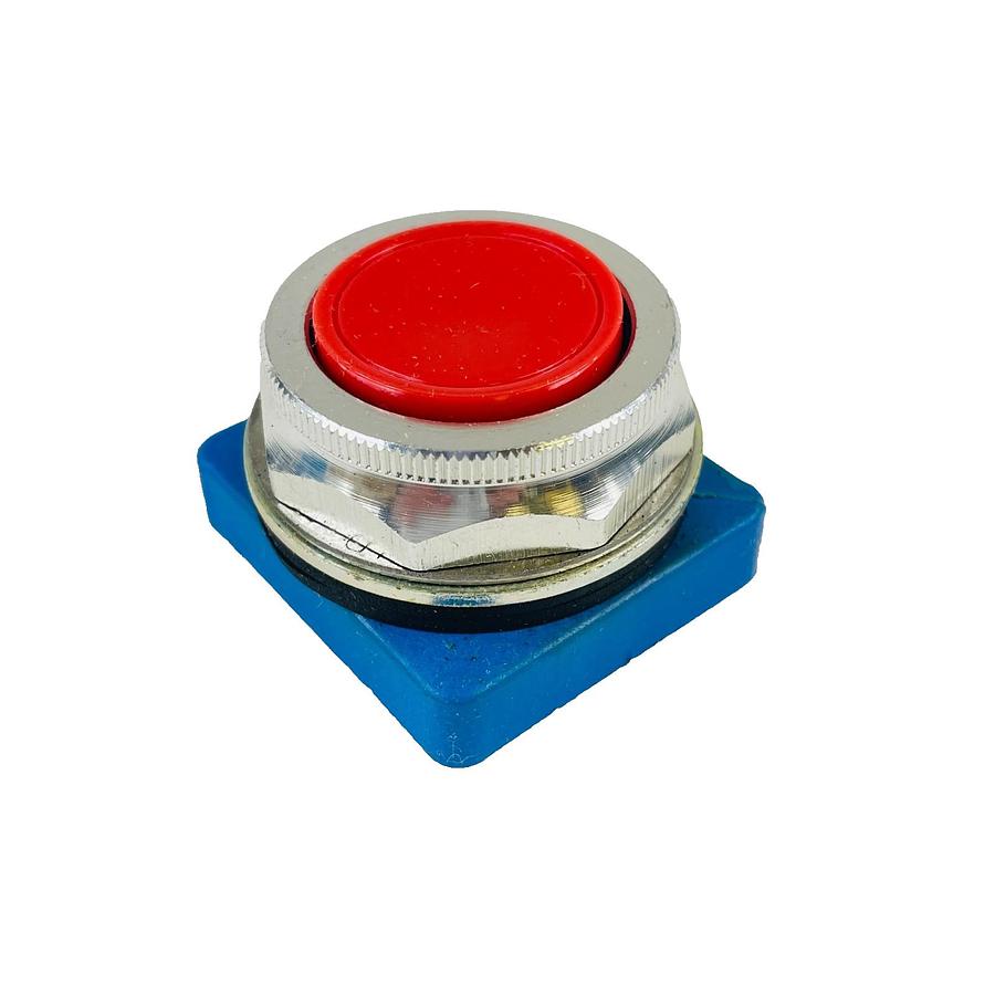 Used GOULD H33FSR0 PUSHBUTTON HD OILTIGHT RED FLUSH CAP OCTAGONAL RING NEW OPEN BOX
