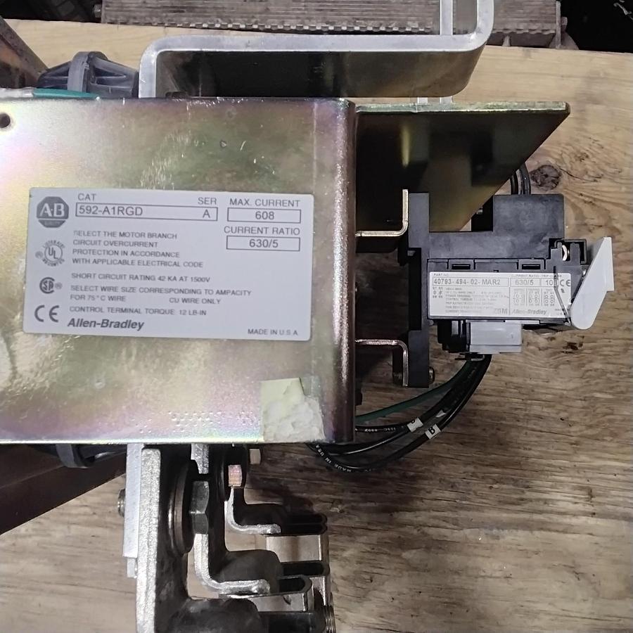 Used ALLEN BRADLEY 592-A1RGD SER A MOTOR BRANCH CIRCUIT OVERLOAD RELAY