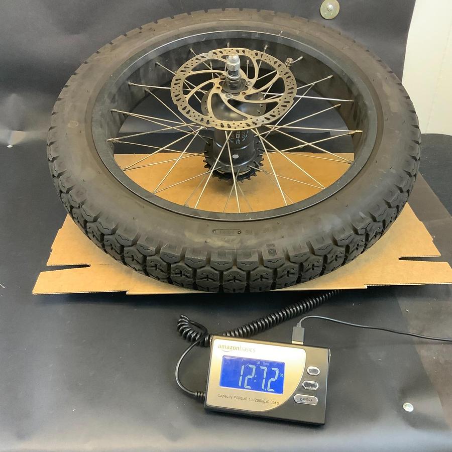 Used KENDA K-272 E-16-402 3.00-16 FULL WHEEL WITH ROTOR (URB-E HUB) ($150 OBO)