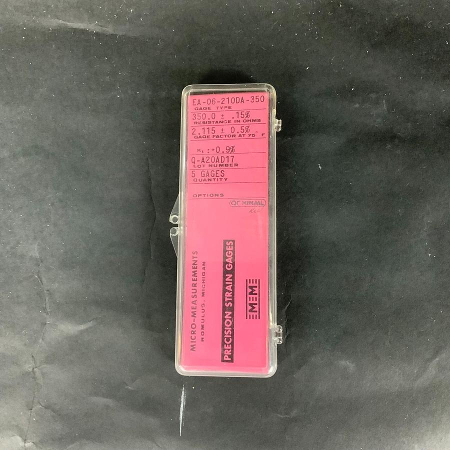 Used MICRO-MEASUREMENTS EA-06-210DA-350 PRECISION STRAIN GAUGE - BOX OF 5 ($25 OBO)