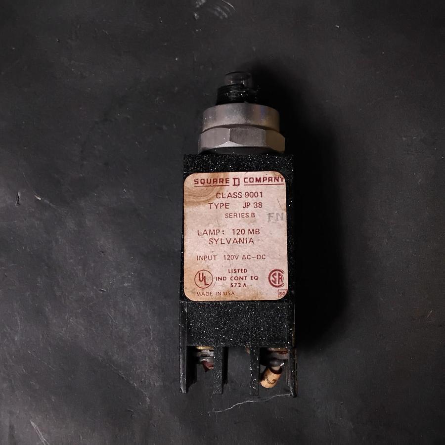 Used SQUARE D JP38 SERIES B PUSHBUTTON PILOT LIGHT ($20 OBO)