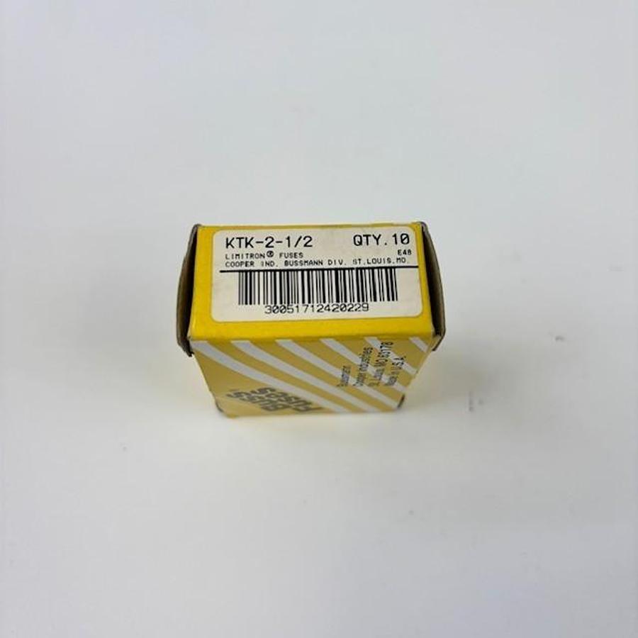 Used BUSSMANN KTK-2-1/2 LIMITRON FUSES - SET OF 10