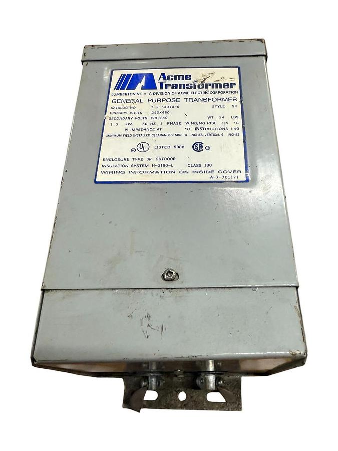 Used Acme Transformer CAT. NO. T-2-53010-S Transformer - 1.0 kVA - ($90 OBO)