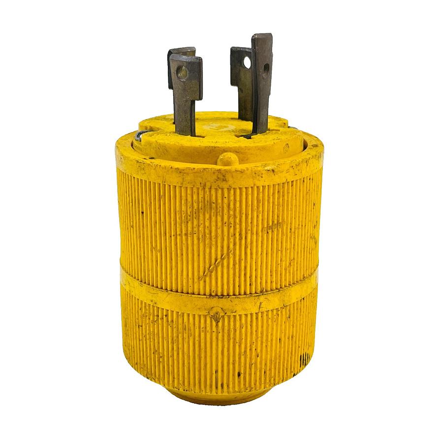 Used GENERAL ELECTRIC GLD1531 TWIST LOCK MALE PLUG 30A 250V 3-PHASE