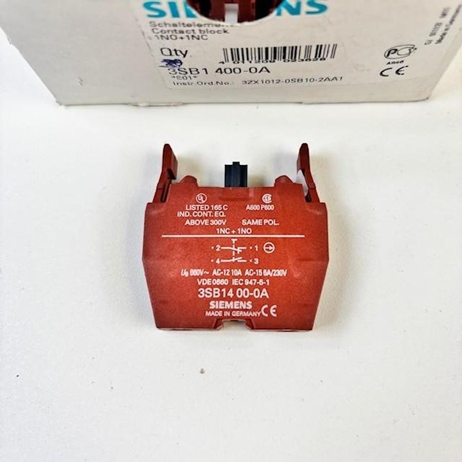 Used SIEMENS 3SB1400-0A AUXILIARY CONTACT - BOX OF 19